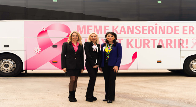 Mercedes-Benz Travego Meme Kanseriyle Mücadelede Farkındalık Yaratacak Yeni Bir Yolculuğa Başladı