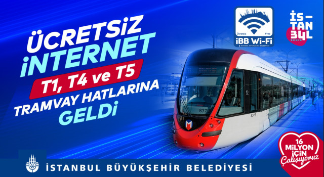 Tramvaylar İnternete Kavuştu