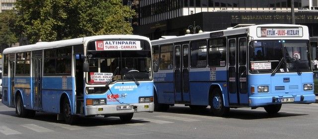 Halk Otobüsü Yeni Rengi Turkuaz Mavisi