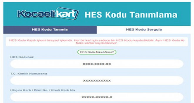 Toplu Taşımaya HES Kodu İle Binilecek