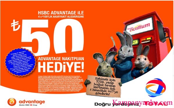 HSBC Advantage ile Totale Gelen Kazanıyor