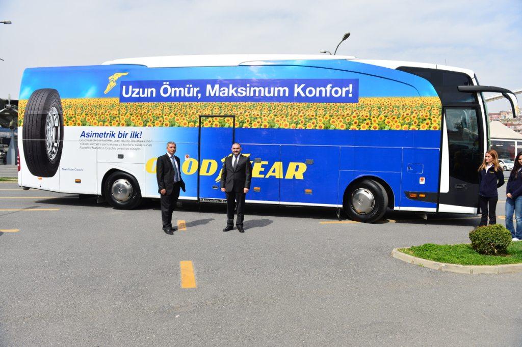 Goodyeardan "İlk Asimetrik Otobüs Lastiği"