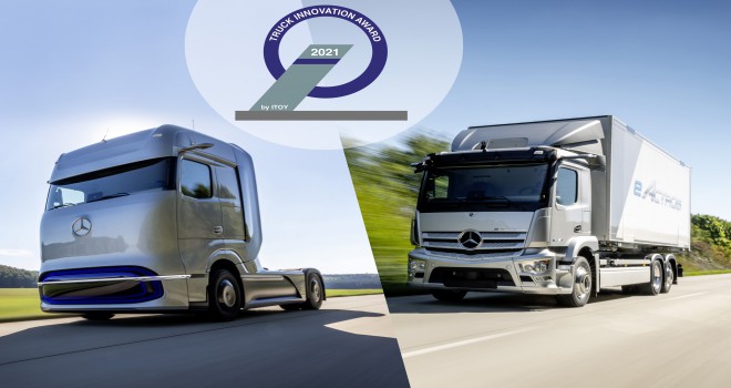 Mercedes-Benz eActros ve Mercedes-Benz GenH2 Kamyon, 2021 Kamyon İnovasyon Ödülü’nü Kazandı