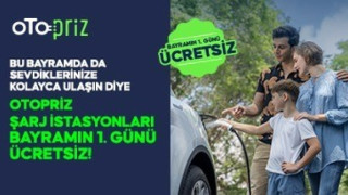 OtoPriz’de Bayramın İlk Günü Şarjlar Ücretsiz!