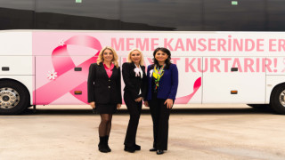 Mercedes-Benz Travego Meme Kanseriyle Mücadelede Farkındalık Yaratacak Yeni Bir Yolculuğa Başladı