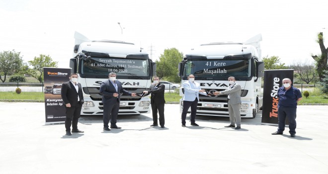 Truckstore, Seyyah Taşımacılık’a 41 Adet Mercedes-Benz Actros Teslim Etti