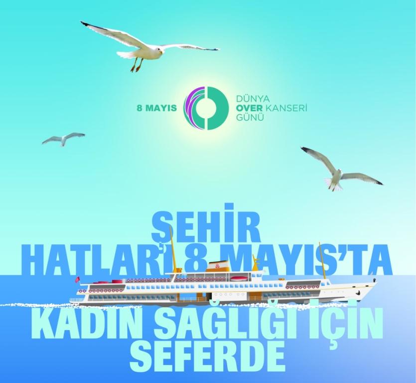 Şehir Hatları Vapurları Kadın Kanserleri İçin Seferde