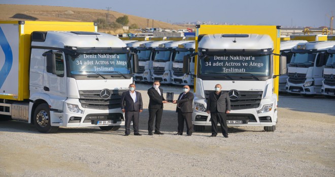 Mercedes-Benz Türk, Deniz Nakliyat’a 34 Yeni Araç Teslim Etti