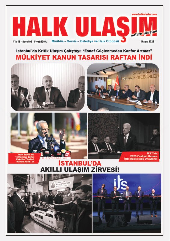Halk Ulaşım Dergisi Mayıs Sayısı