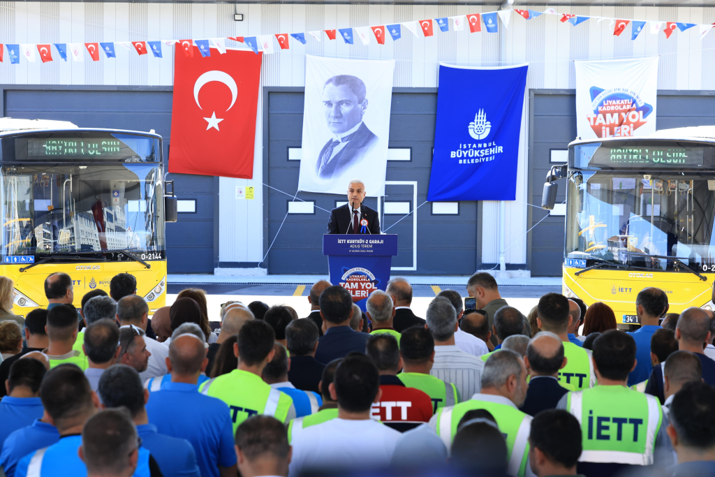 ATIKLARI GERİ DÖNÜŞTÜREN ÇEVRECİ TESİS: İETT’NİN 19. GARAJI KURTKÖY’DE AÇILDI 