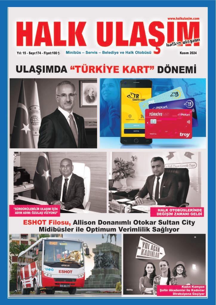 Halk Ulaşım dergisi Kasım 2024