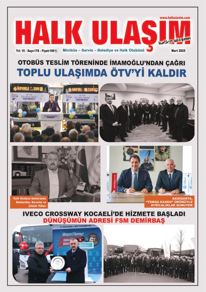 Halk Ulaşım Dergisi Mart 2025