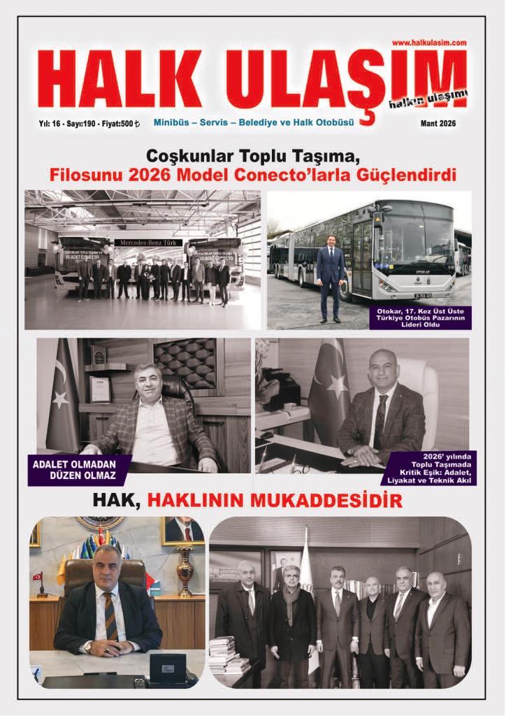 Halk Ulaşım Dergisi Mart 2026 sayısı