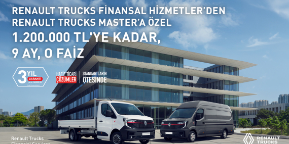 Renault Trucks Master Red EDITION için lansmana özel %0 faizli finansman fırsatı