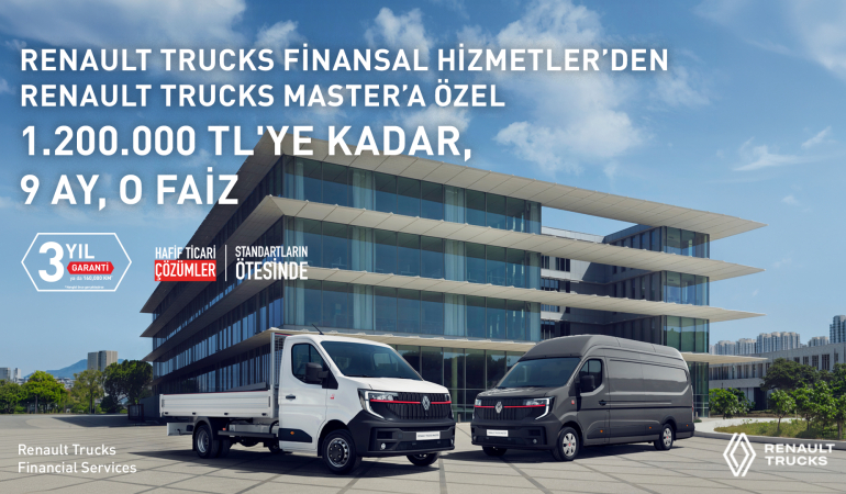 Renault Trucks Master Red EDITION için lansmana özel %0 faizli finansman fırsatı