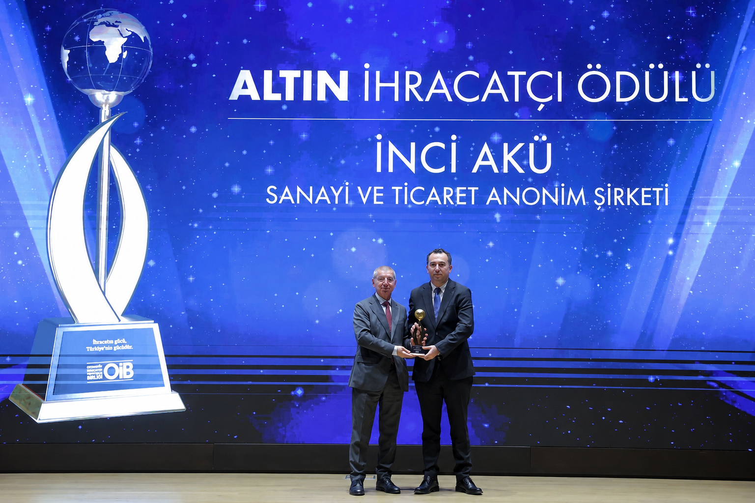 İnci Akü, İhracattaki Güçlü Performansını Bir Kez Daha Altın İhracat Ödülü ile Taçlandırdı