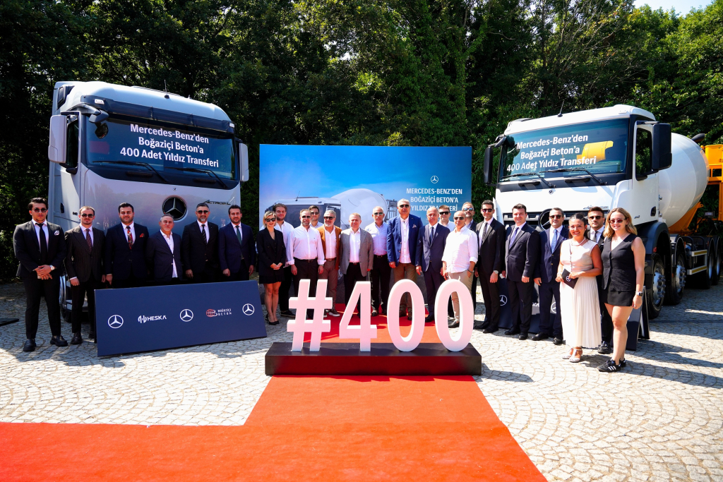 Mercedes-Benz Türk ile Boğaziçi Beton İş Birliği, 400 Araçlık Yeni Yatırımla Güçlendi