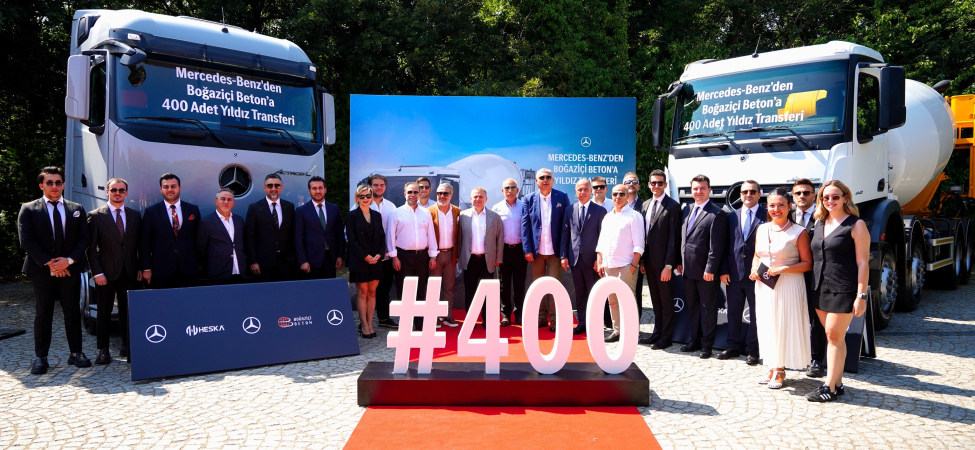 Mercedes-Benz Türk ile Boğaziçi Beton İş Birliği, 400 Araçlık Yeni Yatırımla Güçlendi