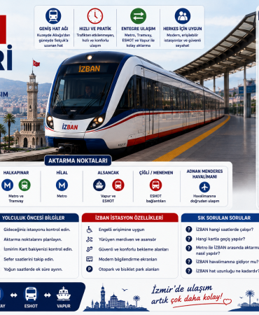 İZBAN Rehberi İzmir Banliyö Sistemi Hatları